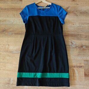 DKNYC Colorblock Jersey Dress Size L